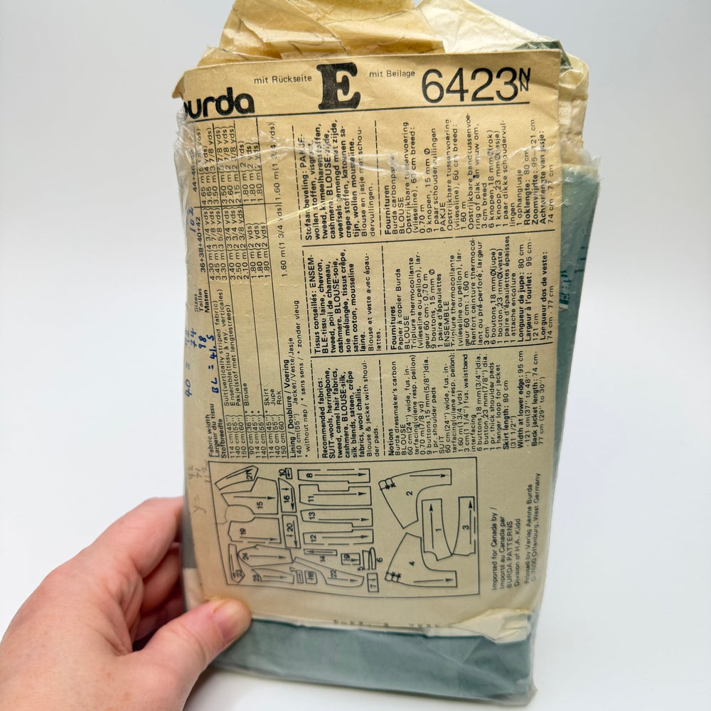 Sewing Pattern - Womenswear - Burda 6423 - True Deadstock supplies Fabric by private - Sustainable Textile | FABCYCLE