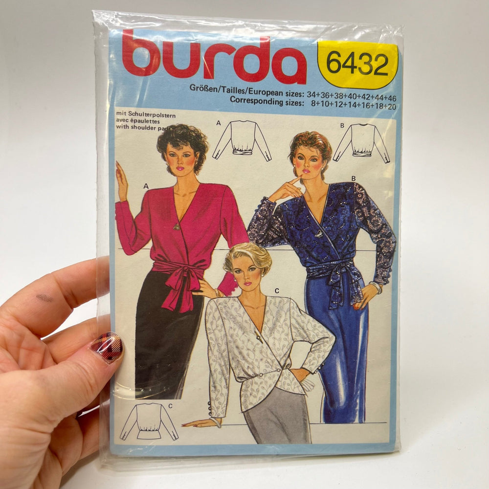 Sewing Pattern - Womenswear - Burda 6432 - True Deadstock supplies Fabric by private - Sustainable Textile | FABCYCLE