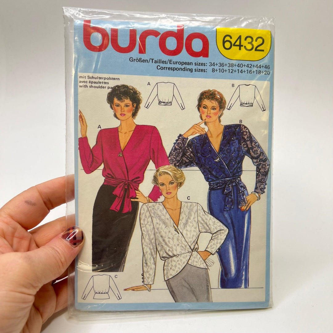 Sewing Pattern - Womenswear - Burda 6432 - True Deadstock supplies Fabric by private - Sustainable Textile | FABCYCLE