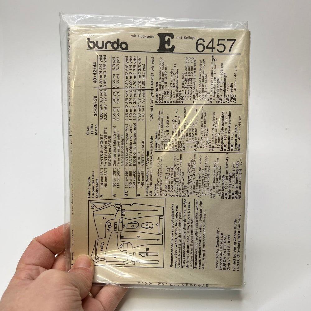 Sewing Pattern - Womenswear - Burda 6457 - True Deadstock supplies Fabric by private - Sustainable Textile | FABCYCLE