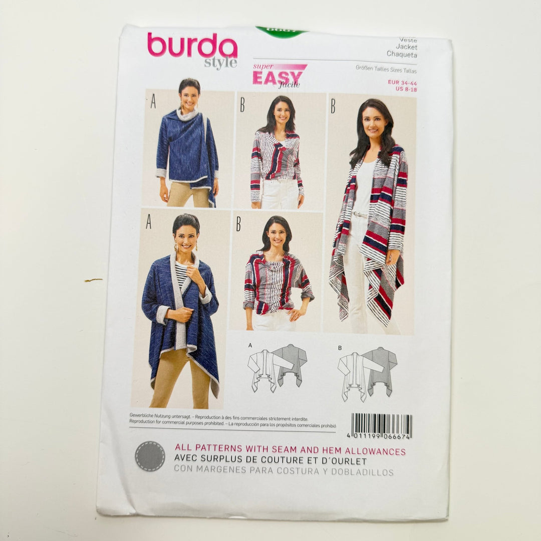 Sewing Pattern - Womenswear - Burda 6667 - True Deadstock supplies Fabric by private - Sustainable Textile | FABCYCLE