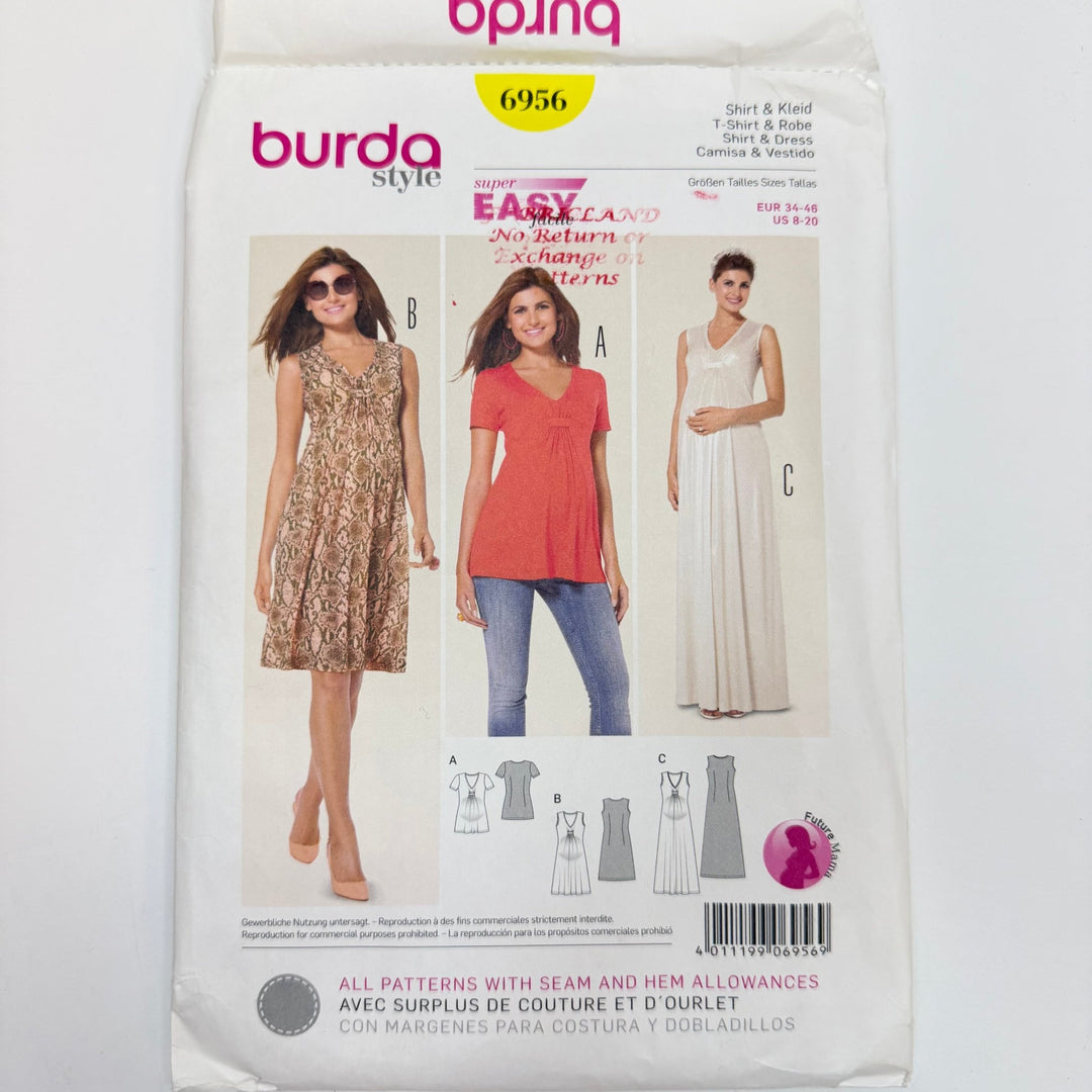 Sewing Pattern - Womenswear - Burda 6956 - True Deadstock supplies Fabric by private - Sustainable Textile | FABCYCLE