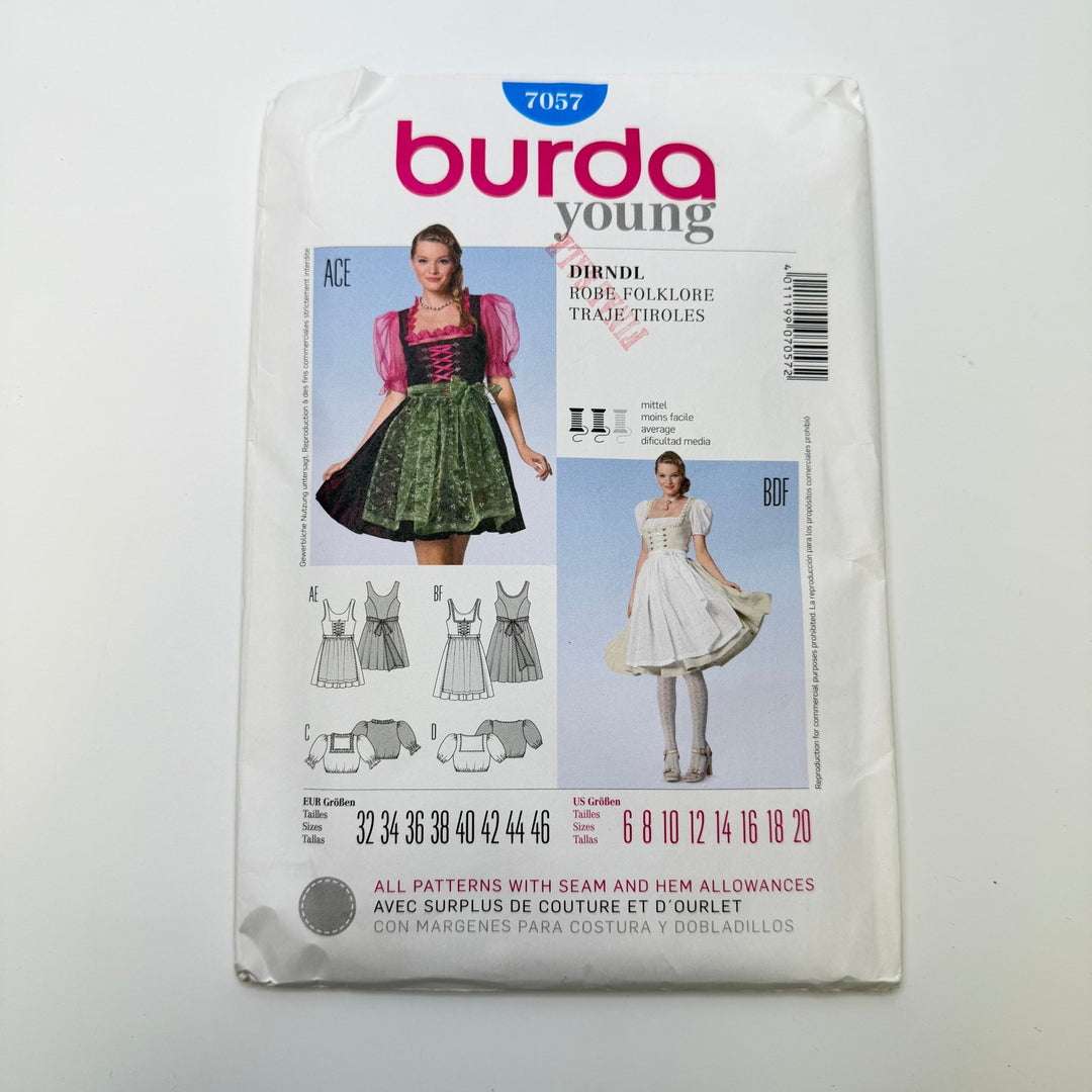 Sewing Pattern - Womenswear - Burda 7057 - True Deadstock supplies Fabric by private - Sustainable Textile | FABCYCLE