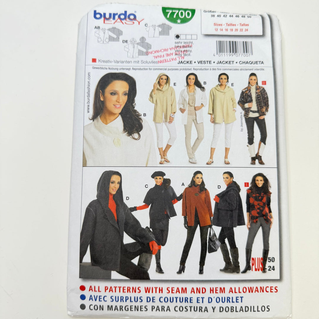 Sewing Pattern - Womenswear - Burda 7700 - True Deadstock supplies Fabric by private - Sustainable Textile | FABCYCLE