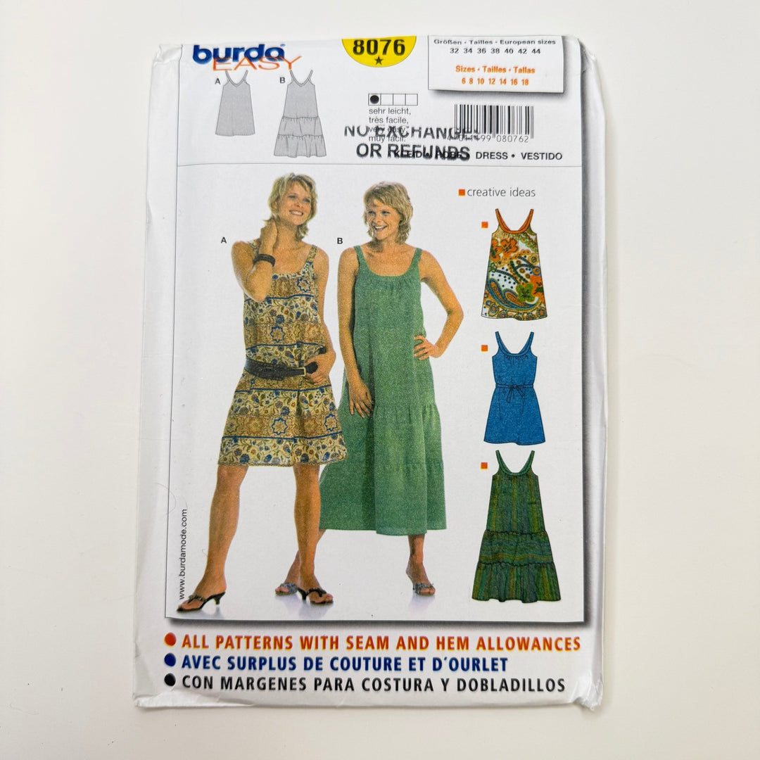 Sewing Pattern - Womenswear - Burda 8076 - True Deadstock supplies Fabric by private - Sustainable Textile | FABCYCLE