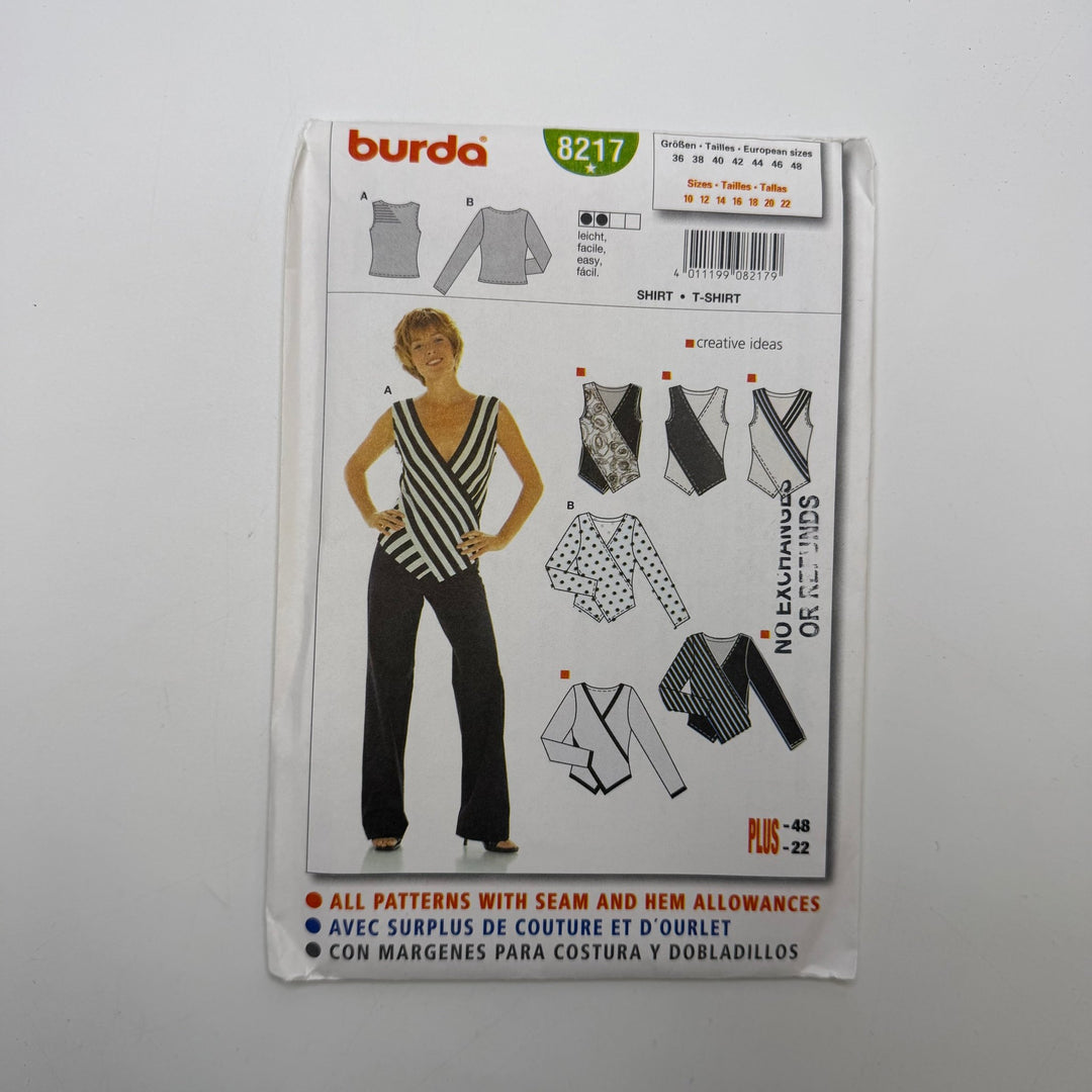 Sewing Pattern - Womenswear - Burda 8217 - True Deadstock supplies Fabric by private - Sustainable Textile | FABCYCLE