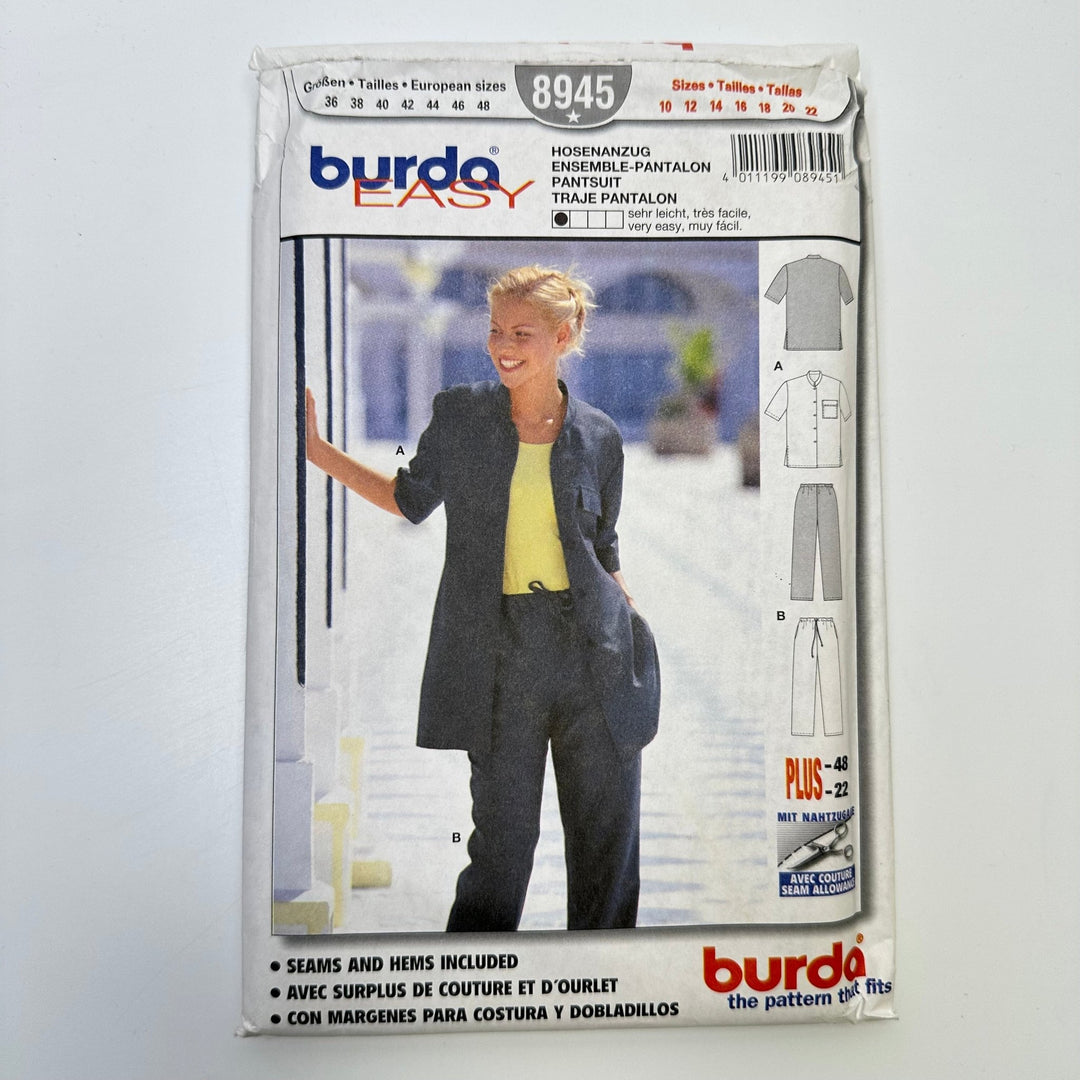 Sewing Pattern - Womenswear - Burda 8945 - True Deadstock supplies Fabric by private - Sustainable Textile | FABCYCLE