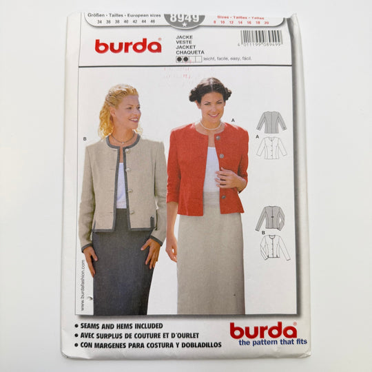 Sewing Pattern - Womenswear - Burda 8949 - True Deadstock supplies Fabric by private - Sustainable Textile | FABCYCLE