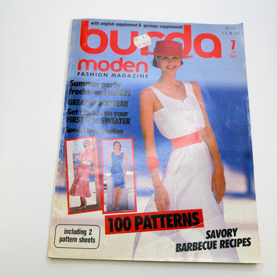 Sewing Pattern - Womenswear - Burda Magazine 1987 - True Deadstock supplies Fabric by private - Sustainable Textile | FABCYCLE