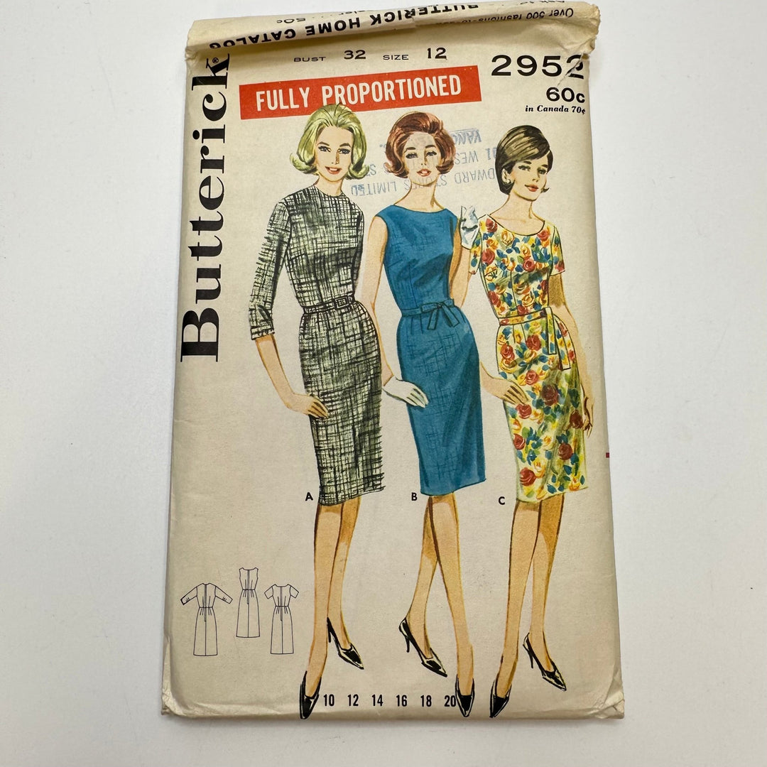 Sewing Pattern - Womenswear - Butterick 2952 - True Deadstock supplies Fabric by private - Sustainable Textile | FABCYCLE