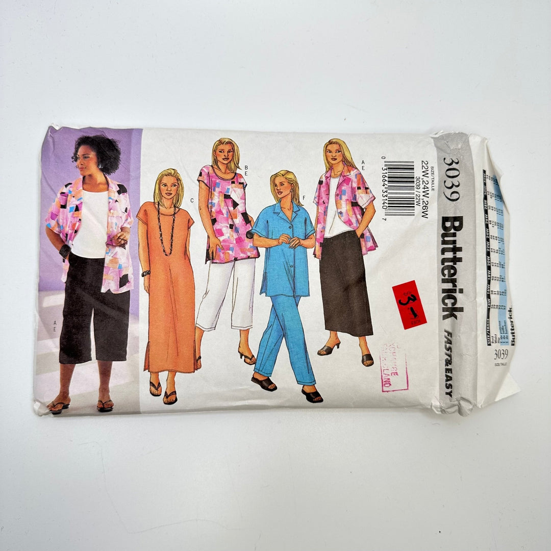 Sewing Pattern - Womenswear - Butterick 3039 - True Deadstock supplies Fabric by private - Sustainable Textile | FABCYCLE