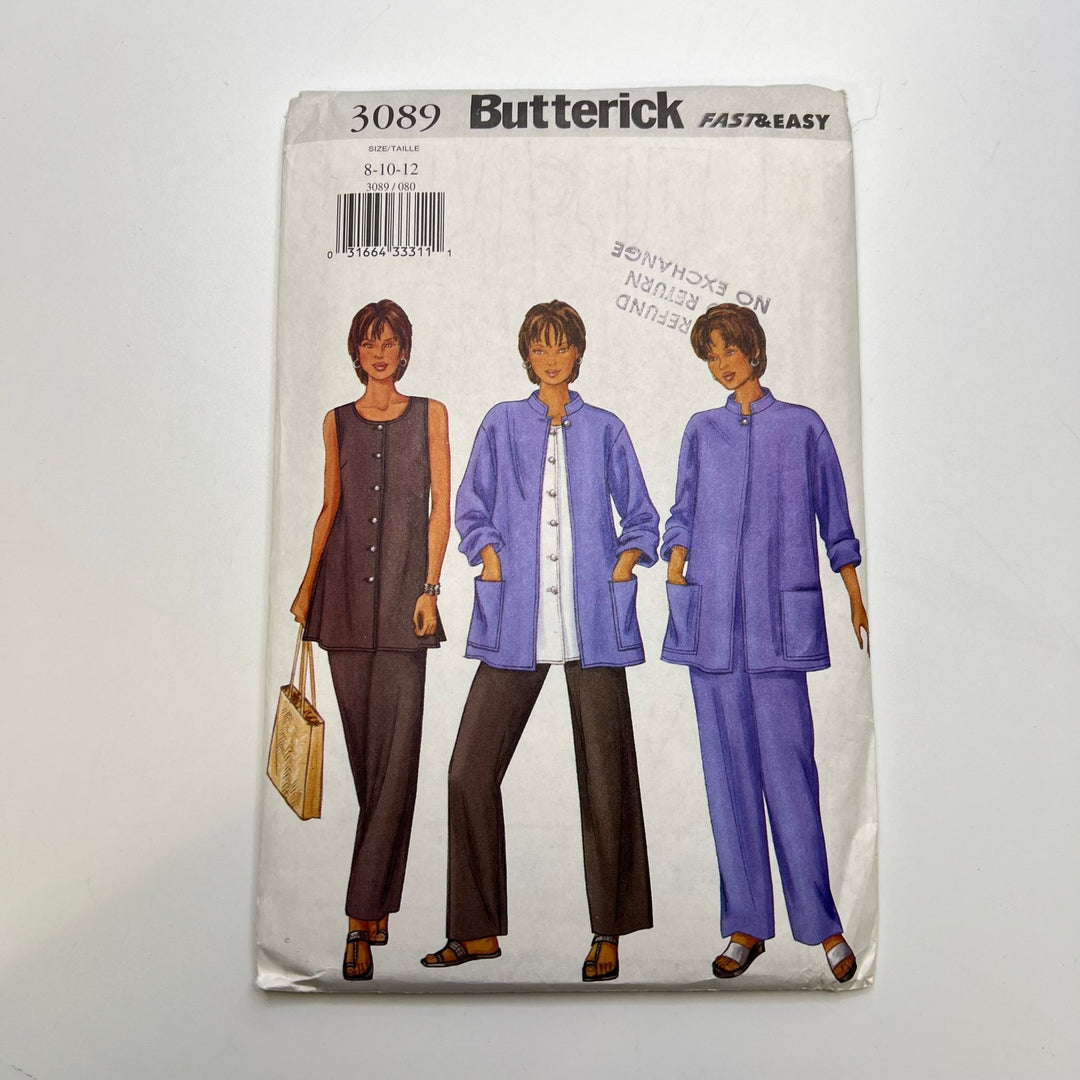 Sewing Pattern - Womenswear - Butterick 3089 - True Deadstock supplies Fabric by private - Sustainable Textile | FABCYCLE