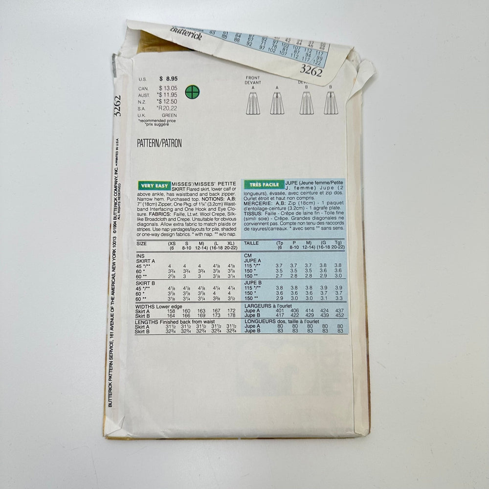Sewing Pattern - Womenswear - Butterick 3262 - True Deadstock supplies Fabric by private - Sustainable Textile | FABCYCLE