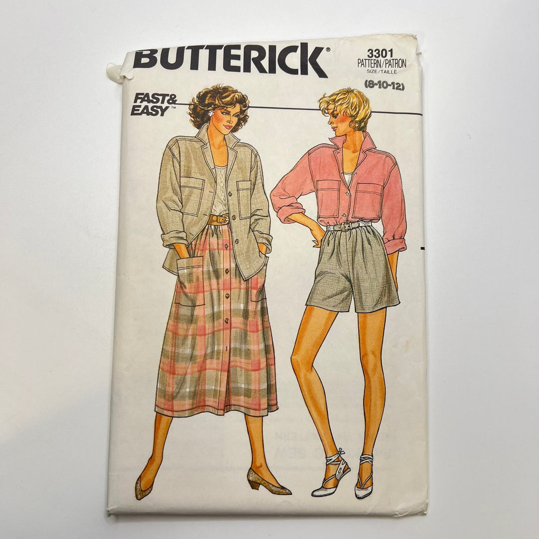 Sewing Pattern - Womenswear - Butterick 3301 - True Deadstock supplies Fabric by private - Sustainable Textile | FABCYCLE