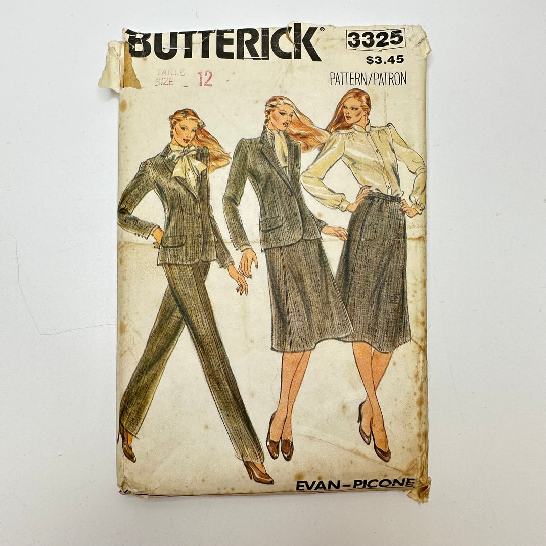 Sewing Pattern - Womenswear - Butterick 3325 - True Deadstock supplies Fabric by private - Sustainable Textile | FABCYCLE