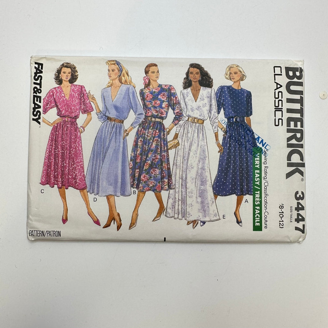 Sewing Pattern - Womenswear - Butterick 3447 - True Deadstock supplies Fabric by private - Sustainable Textile | FABCYCLE