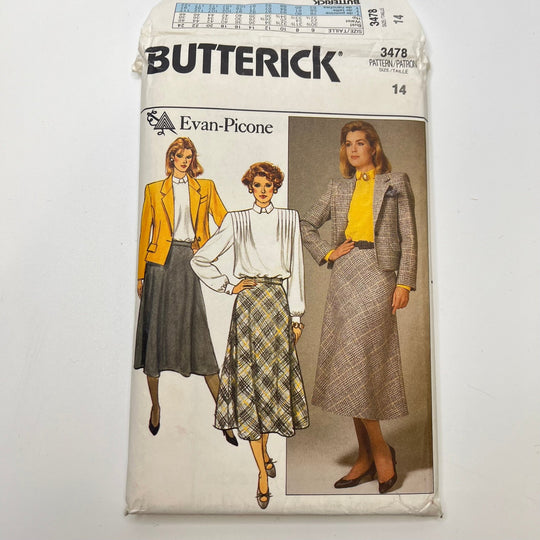 Sewing Pattern - Womenswear - Butterick 3478 - True Deadstock supplies Fabric by private - Sustainable Textile | FABCYCLE