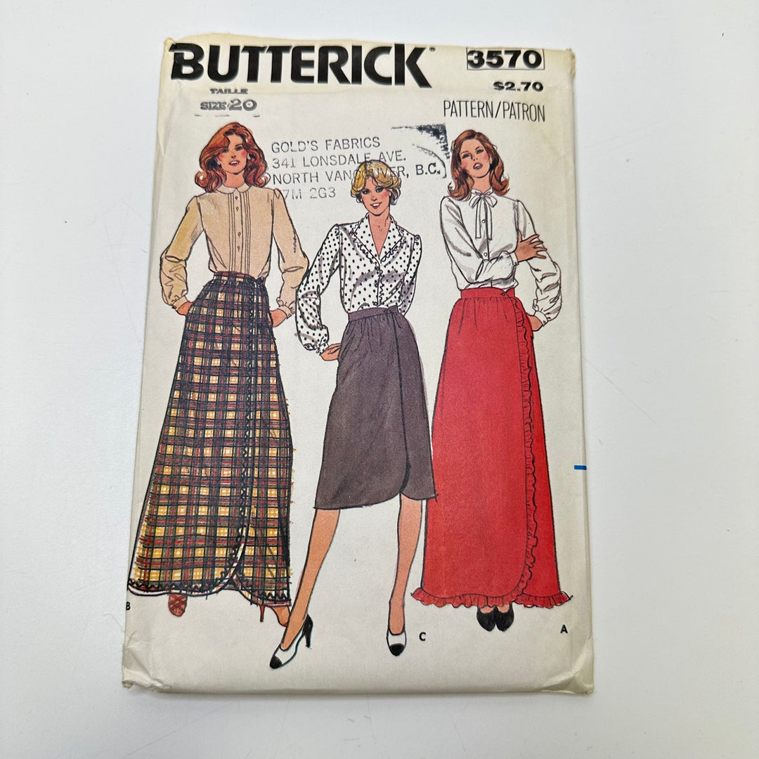 Sewing Pattern - Womenswear - Butterick 3570 - True Deadstock supplies Fabric by private - Sustainable Textile | FABCYCLE