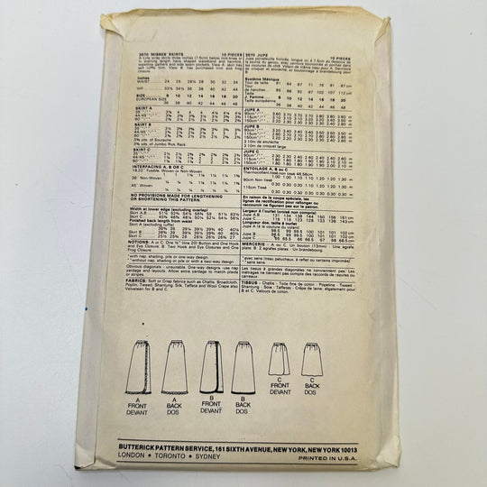 Sewing Pattern - Womenswear - Butterick 3570 - True Deadstock supplies Fabric by private - Sustainable Textile | FABCYCLE