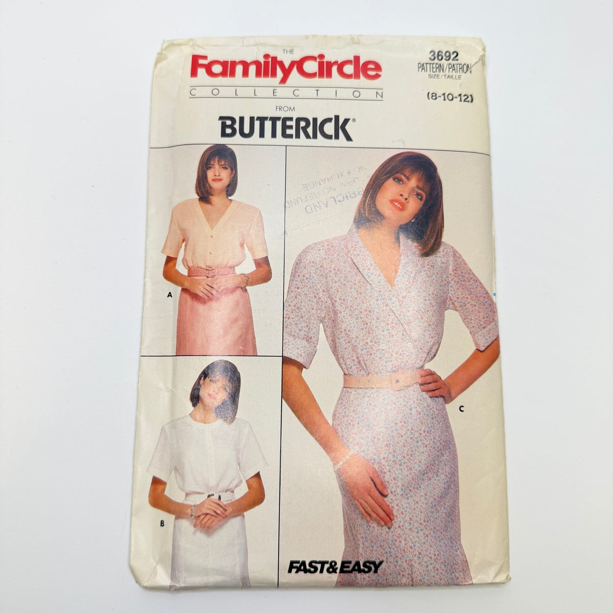 Sewing Pattern - Womenswear - Butterick 3692 - True Deadstock supplies Fabric by private - Sustainable Textile | FABCYCLE