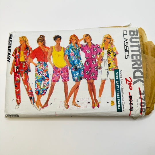 Sewing Pattern - Womenswear - Butterick 3708 - True Deadstock supplies Fabric by private - Sustainable Textile | FABCYCLE