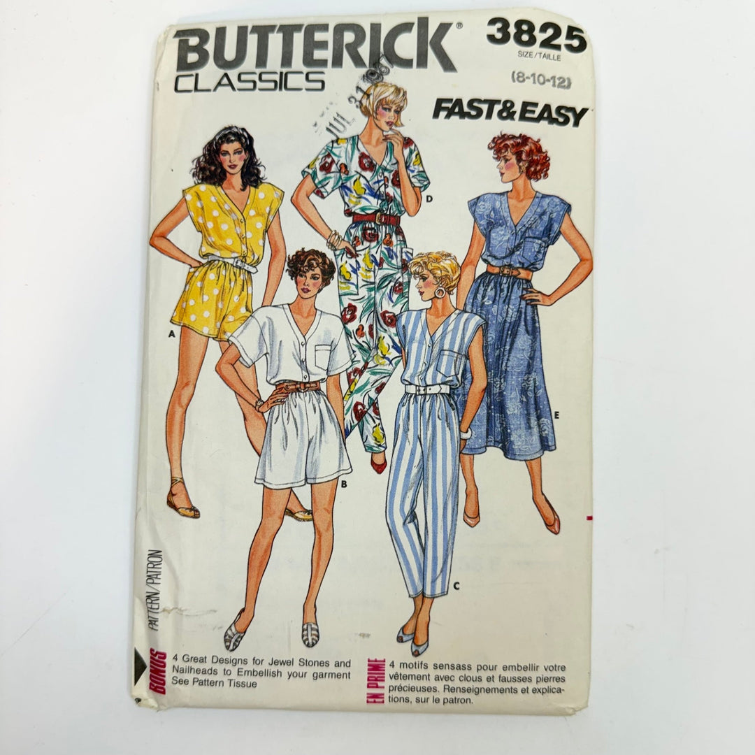Sewing Pattern - Womenswear - Butterick 3825 - True Deadstock supplies Fabric by private - Sustainable Textile | FABCYCLE