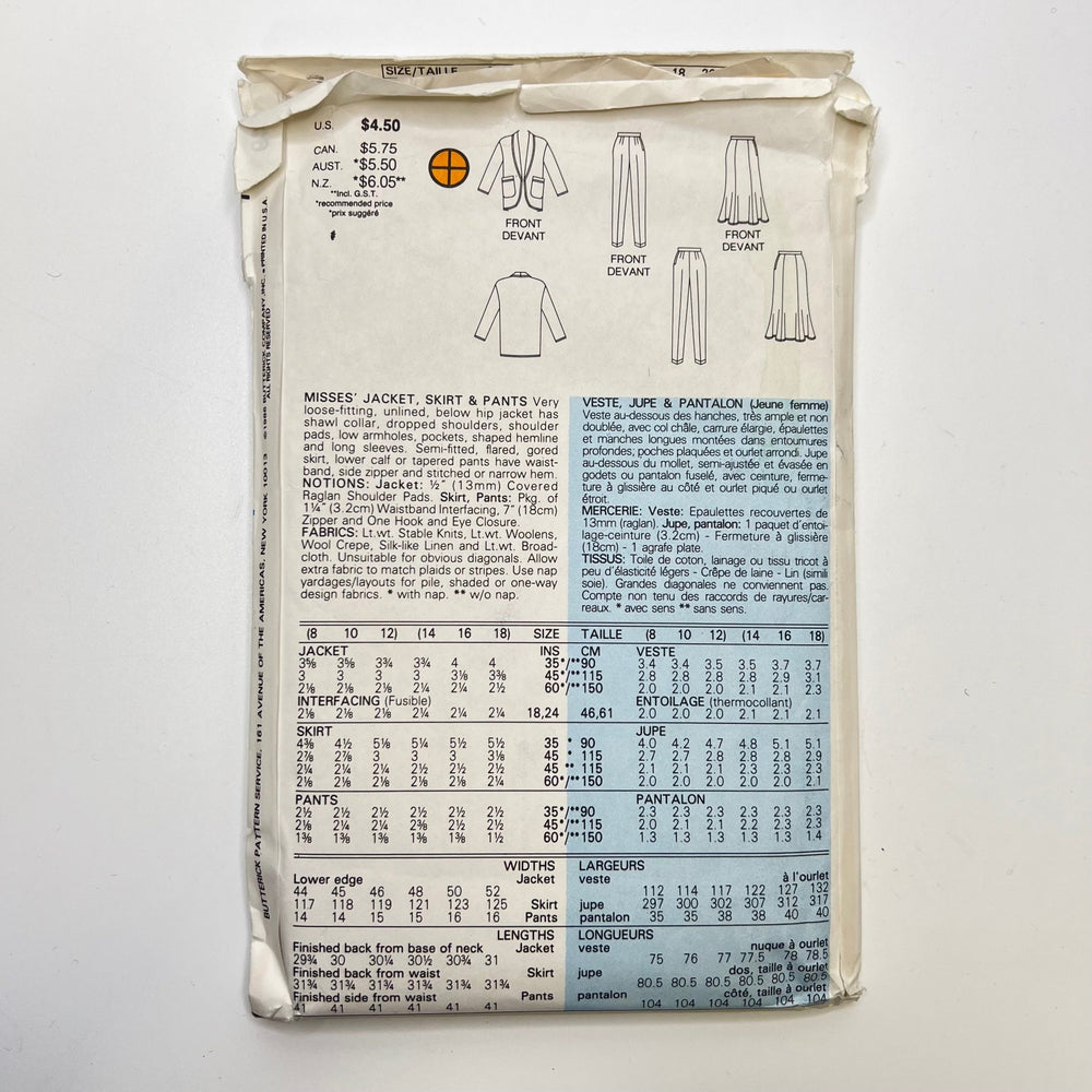 Sewing Pattern - Womenswear - Butterick 4049 - True Deadstock supplies Fabric by private - Sustainable Textile | FABCYCLE