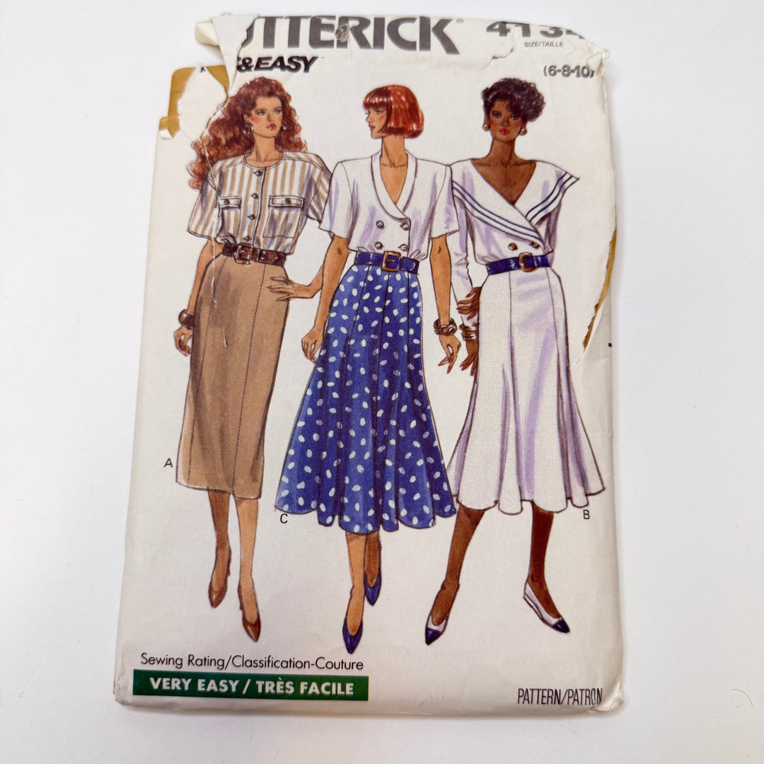 Sewing Pattern - Womenswear - Butterick 4134 - True Deadstock supplies Fabric by private - Sustainable Textile | FABCYCLE