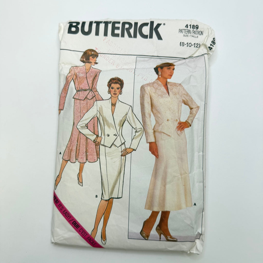 Sewing Pattern - Womenswear - Butterick 4189 - True Deadstock supplies Fabric by private - Sustainable Textile | FABCYCLE