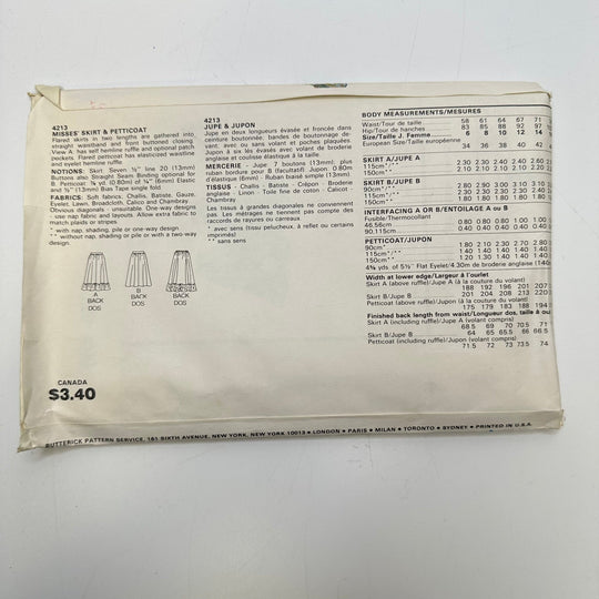 Sewing Pattern - Womenswear - Butterick 4213 - True Deadstock supplies Fabric by private - Sustainable Textile | FABCYCLE