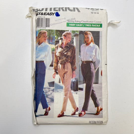 Sewing Pattern - Womenswear - Butterick 4250 - True Deadstock supplies Fabric by private - Sustainable Textile | FABCYCLE