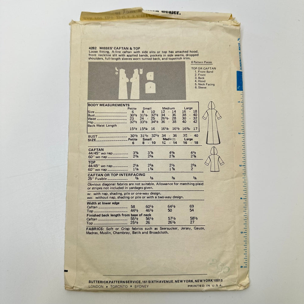 Sewing Pattern - Womenswear - Butterick 4282 - True Deadstock supplies Fabric by private - Sustainable Textile | FABCYCLE