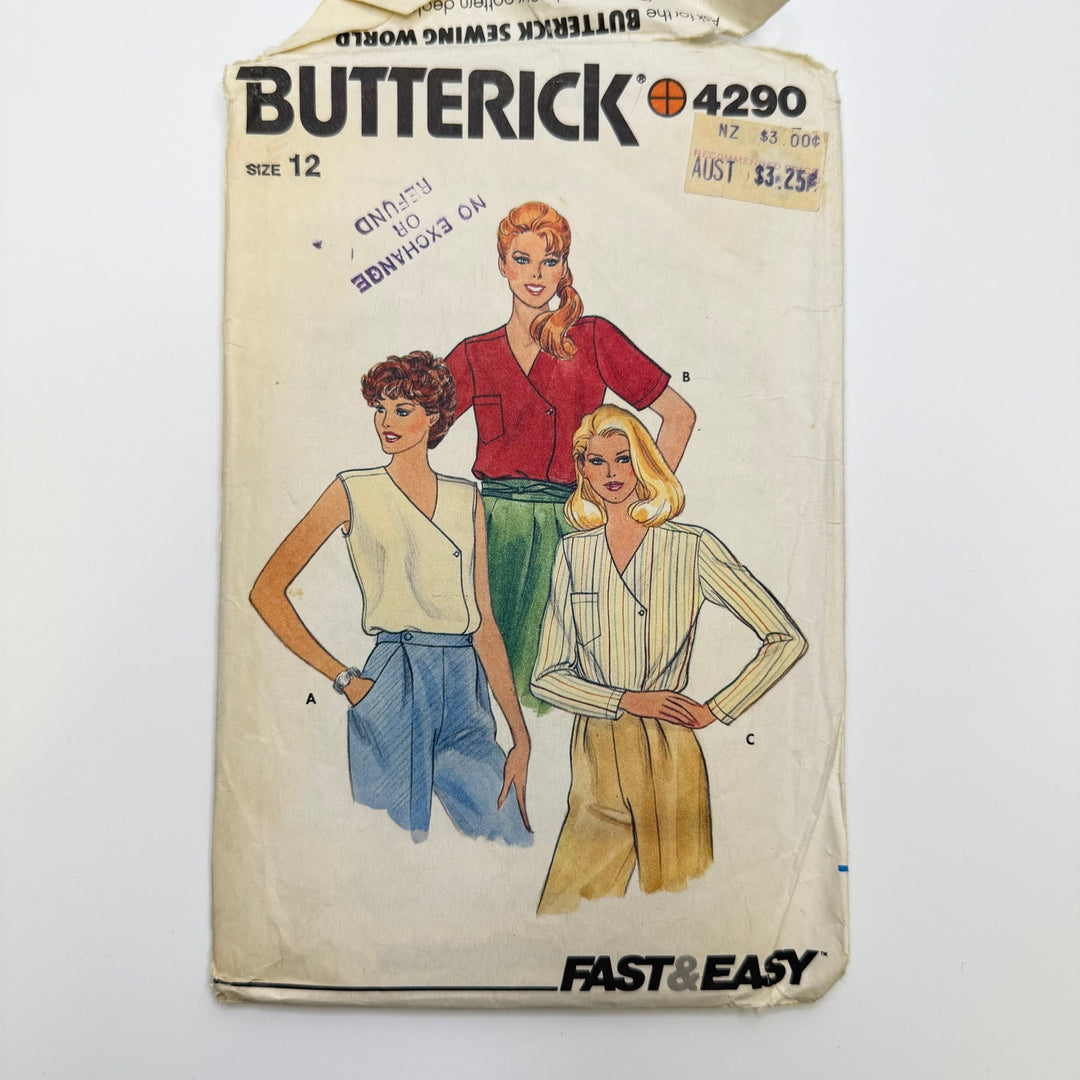 Sewing Pattern - Womenswear - Butterick 4290 - True Deadstock supplies Fabric by private - Sustainable Textile | FABCYCLE