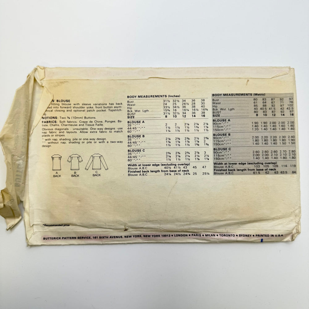 Sewing Pattern - Womenswear - Butterick 4290 - True Deadstock supplies Fabric by private - Sustainable Textile | FABCYCLE