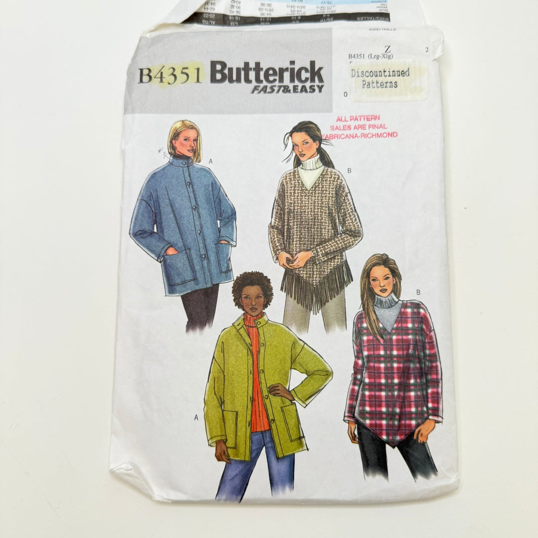 Sewing Pattern - Womenswear - Butterick 4351 - True Deadstock supplies Fabric by private - Sustainable Textile | FABCYCLE