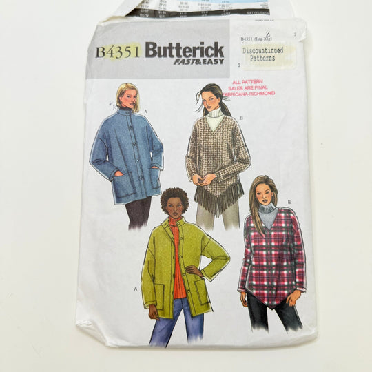 Sewing Pattern - Womenswear - Butterick 4351 - True Deadstock supplies Fabric by private - Sustainable Textile | FABCYCLE