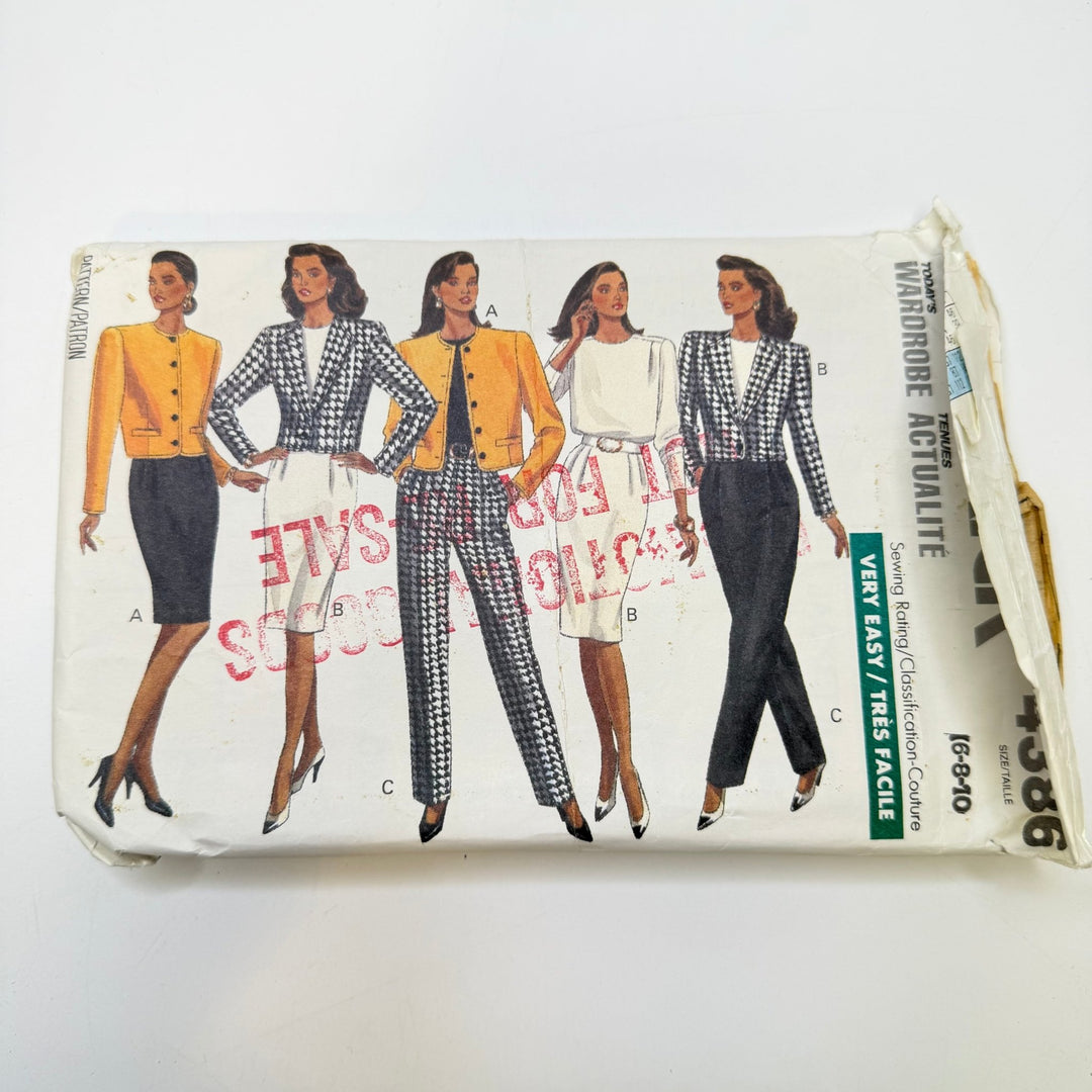 Sewing Pattern - Womenswear - Butterick 4386 - True Deadstock supplies Fabric by private - Sustainable Textile | FABCYCLE