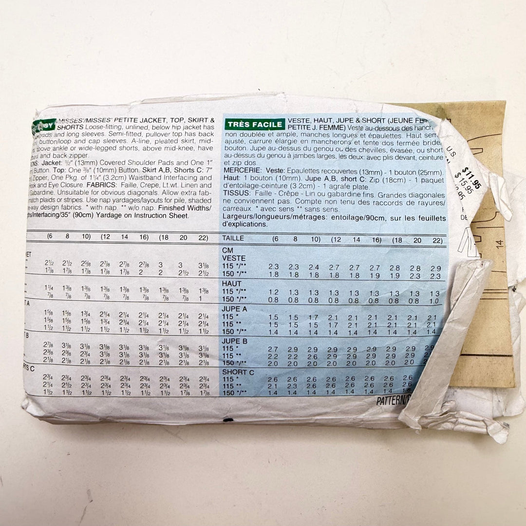Sewing Pattern - Womenswear - Butterick 4506 - True Deadstock supplies Fabric by private - Sustainable Textile | FABCYCLE