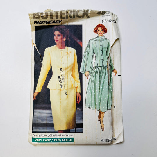 Sewing Pattern - Womenswear - Butterick 4551 - True Deadstock supplies Fabric by private - Sustainable Textile | FABCYCLE