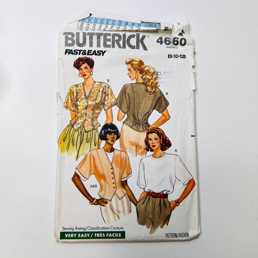 Sewing Pattern - Womenswear - Butterick 4660 - True Deadstock supplies Fabric by private - Sustainable Textile | FABCYCLE