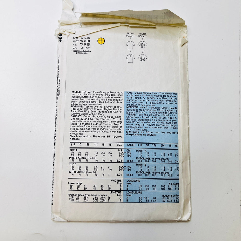 Sewing Pattern - Womenswear - Butterick 4660 - True Deadstock supplies Fabric by private - Sustainable Textile | FABCYCLE