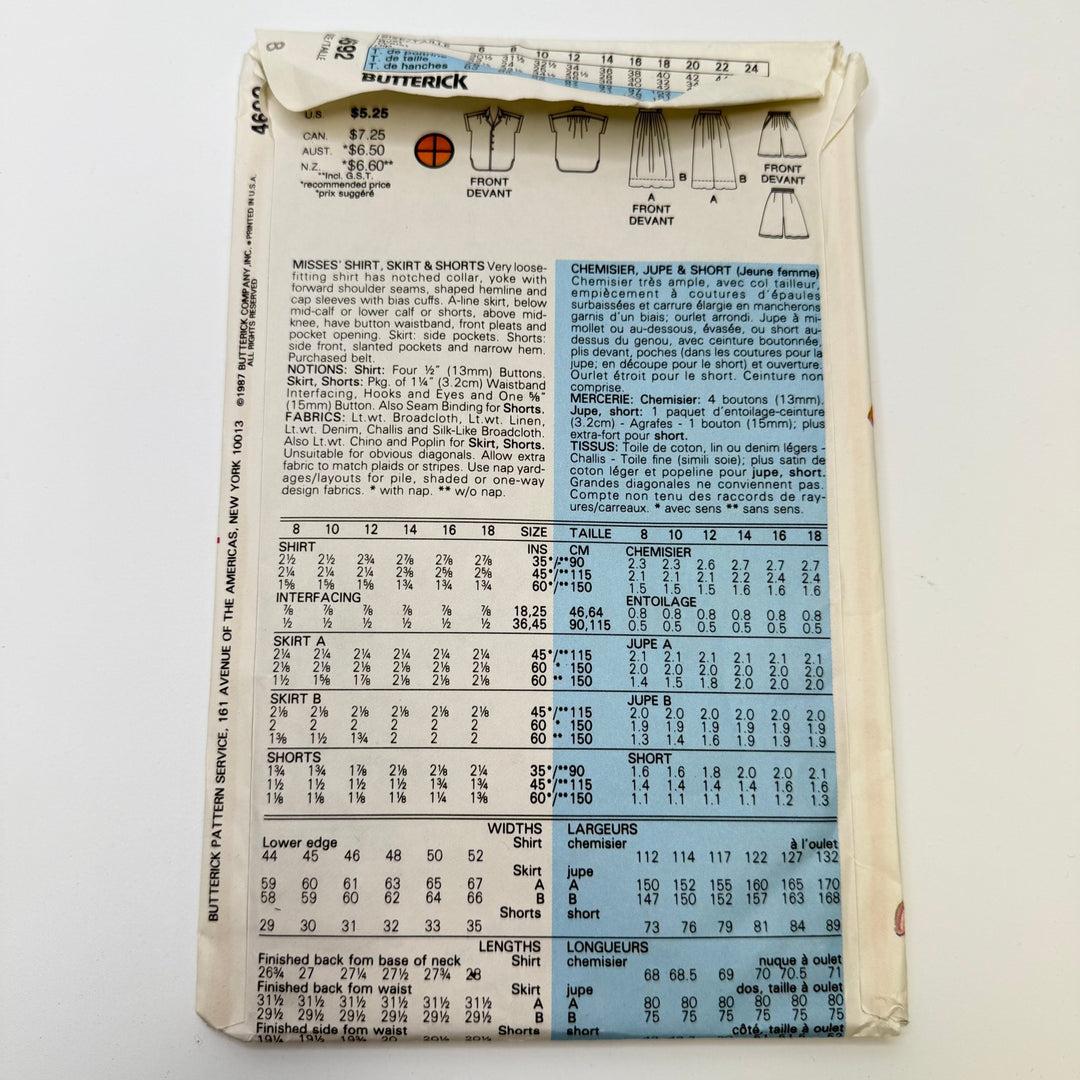 Sewing Pattern - Womenswear - Butterick 4692 - True Deadstock supplies Fabric by private - Sustainable Textile | FABCYCLE