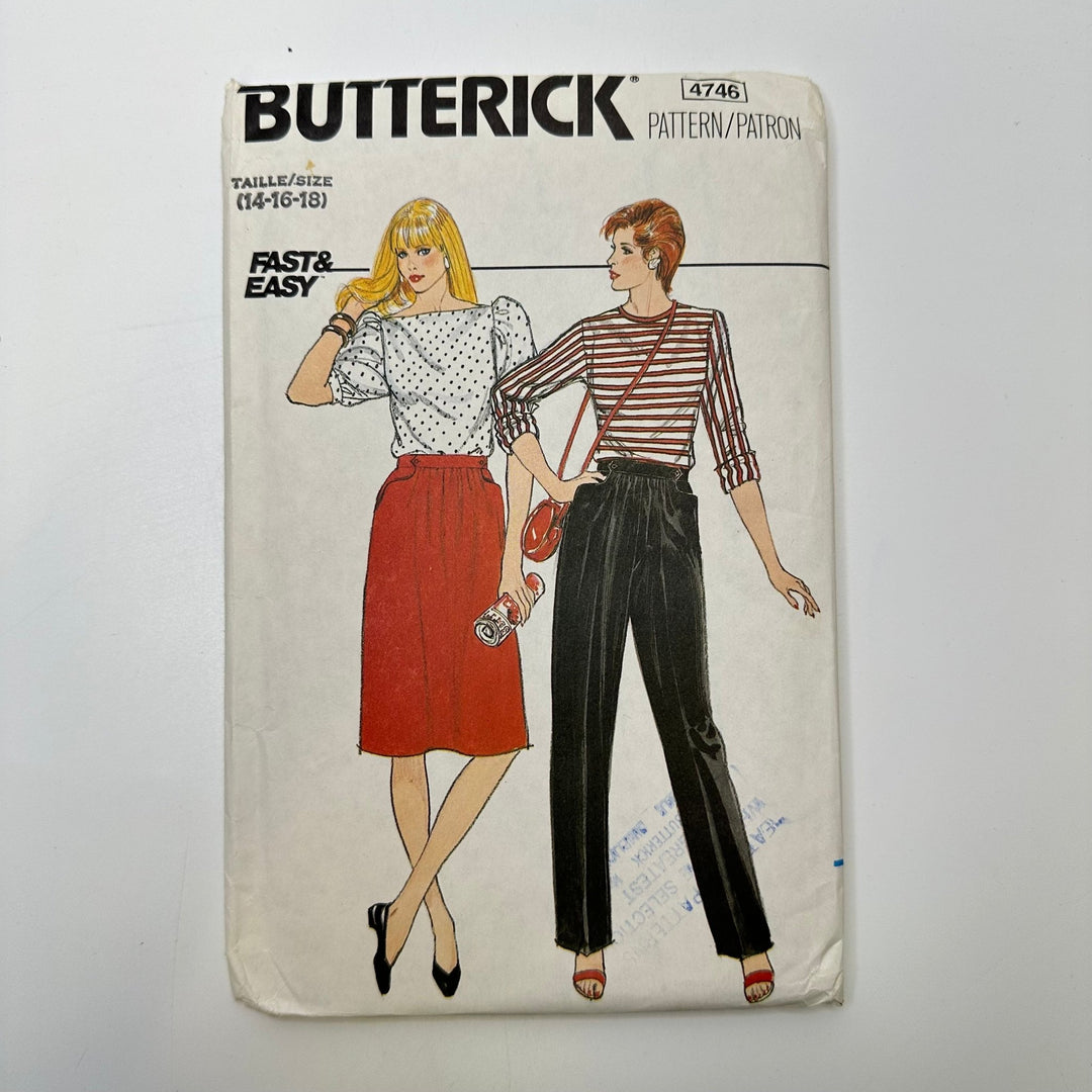 Sewing Pattern - Womenswear - Butterick 4746 - True Deadstock supplies Fabric by private - Sustainable Textile | FABCYCLE