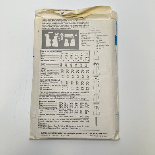 Sewing Pattern - Womenswear - Butterick 4800 - True Deadstock supplies Fabric by private - Sustainable Textile | FABCYCLE