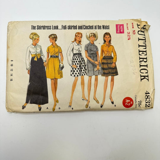 Sewing Pattern - Womenswear - Butterick 4832 - True Deadstock supplies Fabric by private - Sustainable Textile | FABCYCLE