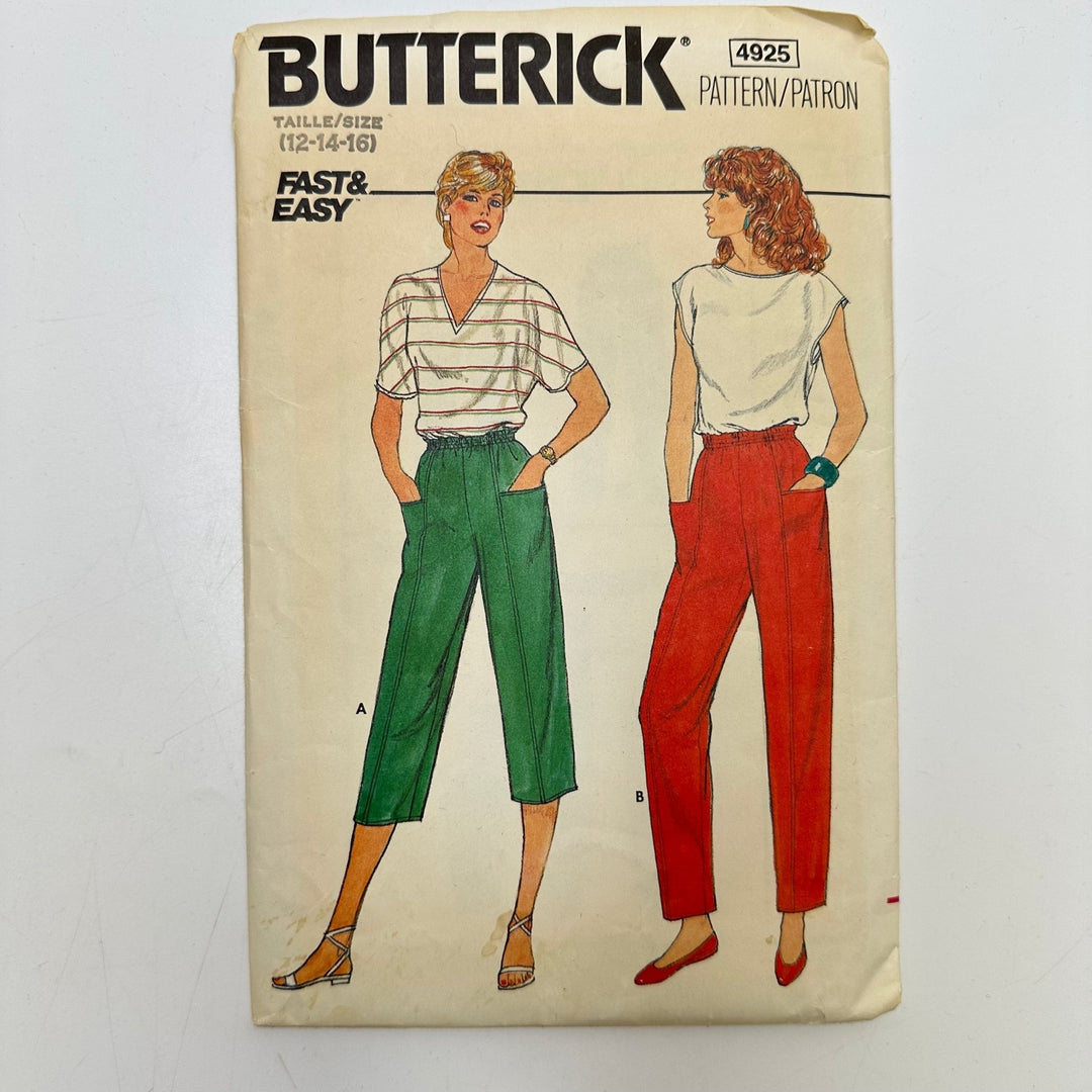 Sewing Pattern - Womenswear - Butterick 4925 - True Deadstock supplies Fabric by private - Sustainable Textile | FABCYCLE