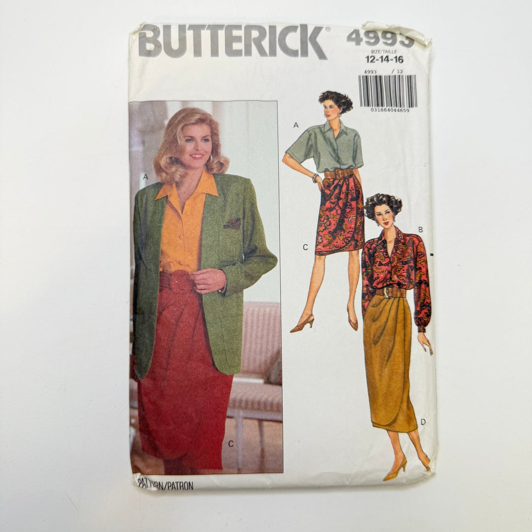 Sewing Pattern - Womenswear - Butterick 4993 - True Deadstock supplies Fabric by private - Sustainable Textile | FABCYCLE