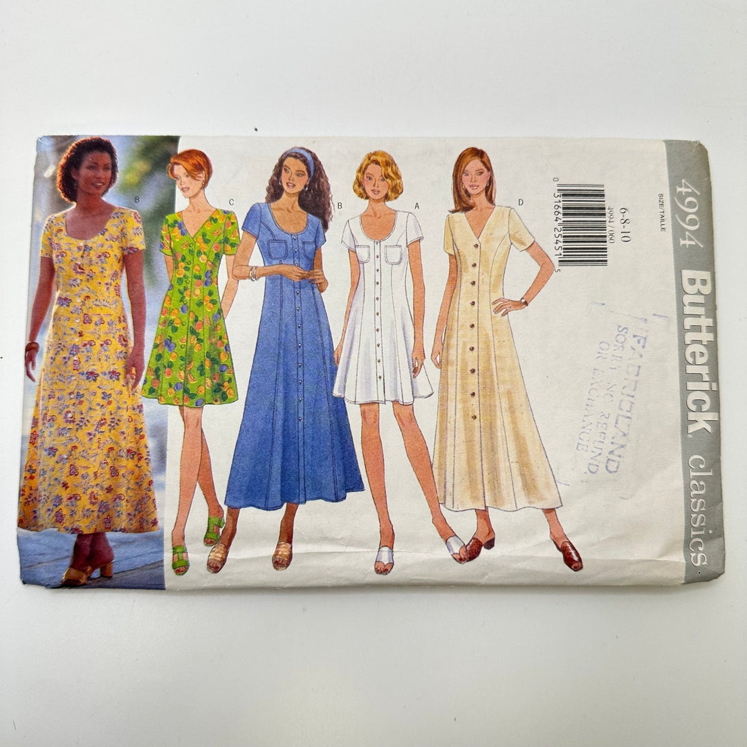 Sewing Pattern - Womenswear - Butterick 4994 - True Deadstock supplies Fabric by private - Sustainable Textile | FABCYCLE