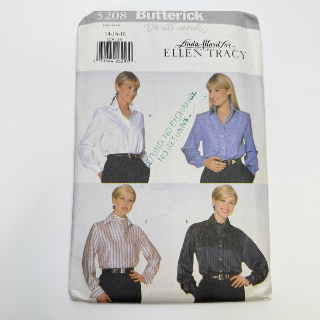Sewing Pattern - Womenswear - Butterick 5208 - True Deadstock supplies Fabric by private - Sustainable Textile | FABCYCLE