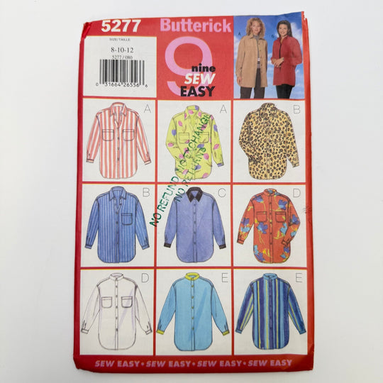 Sewing Pattern - Womenswear - Butterick 5277 - True Deadstock supplies Fabric by private - Sustainable Textile | FABCYCLE